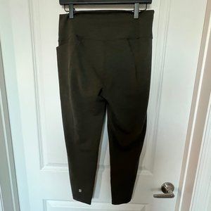Sweaty Betty Super Sculpt High Waisted 7/8 Yoga Leggings Dark Forest Green Sz XL
